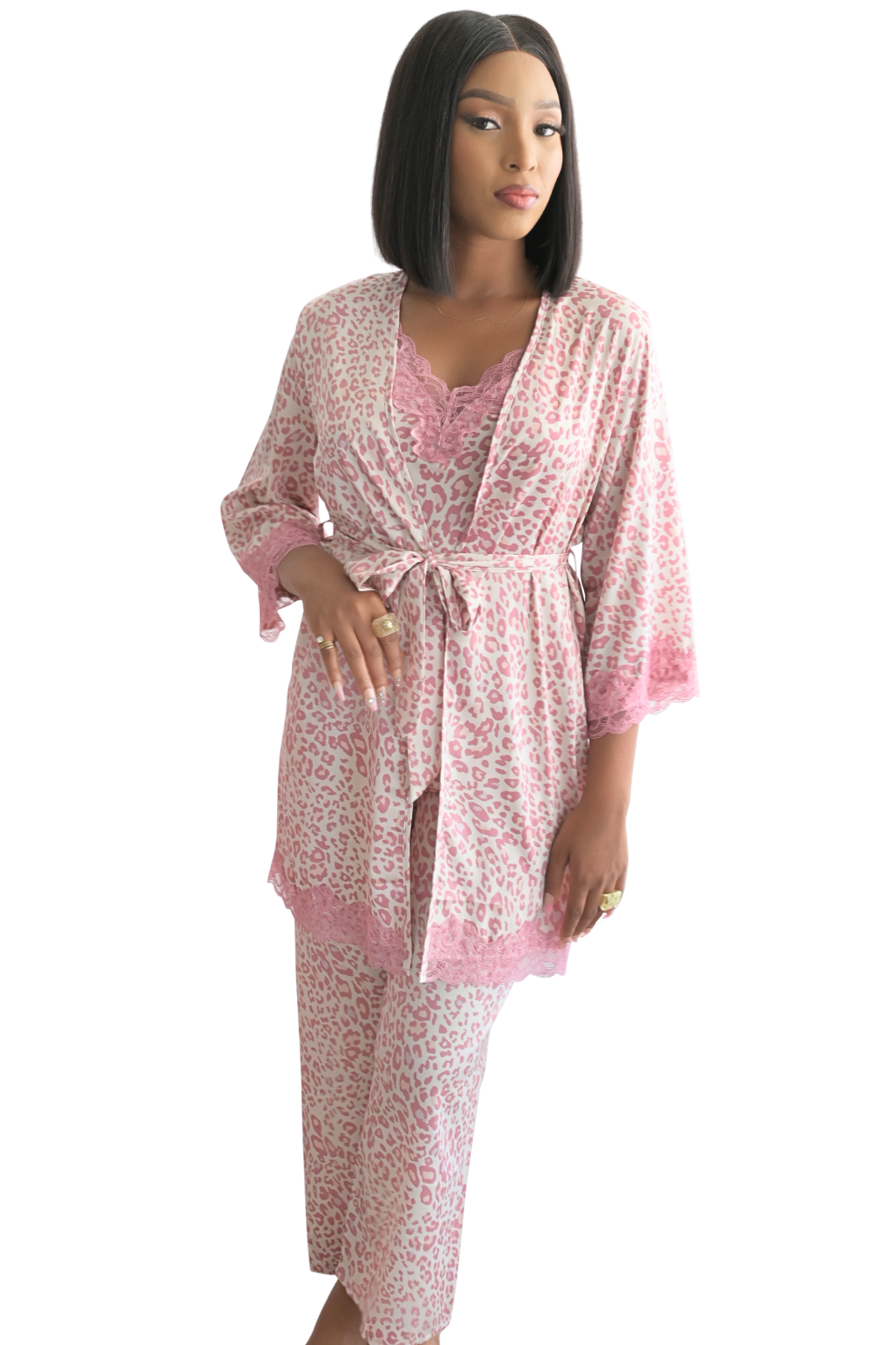 La Femme Satin Pajama Gift Set