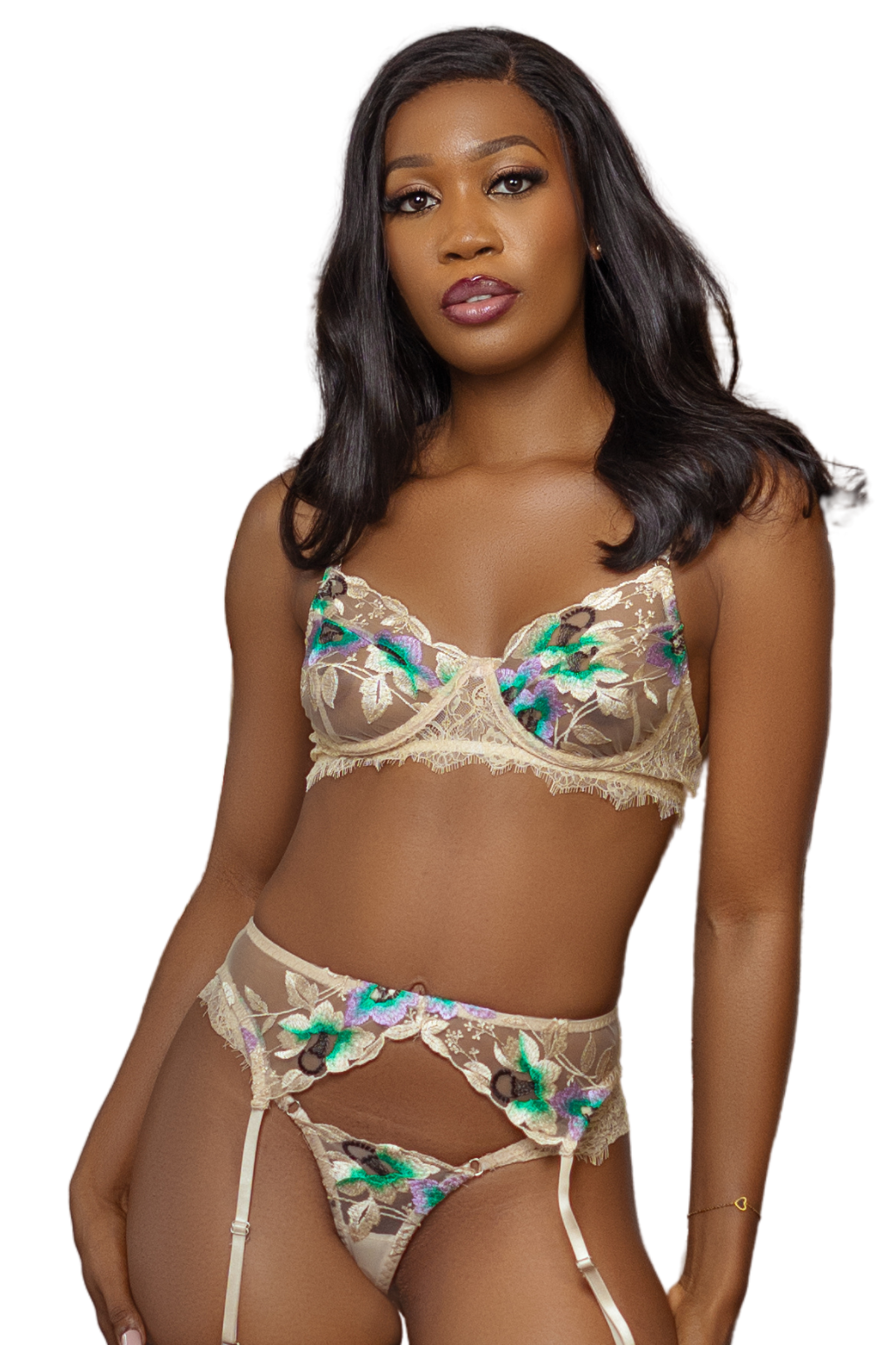 Bloom Embroidered Lingerie Gift Set