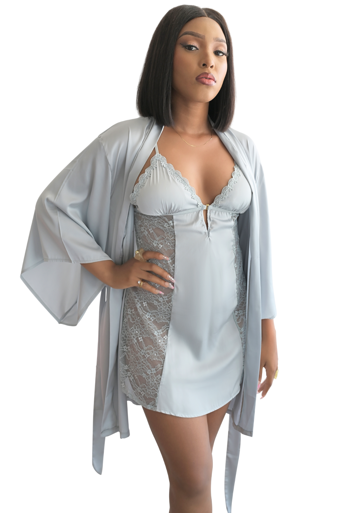 Lula Satin Robe Gift Set