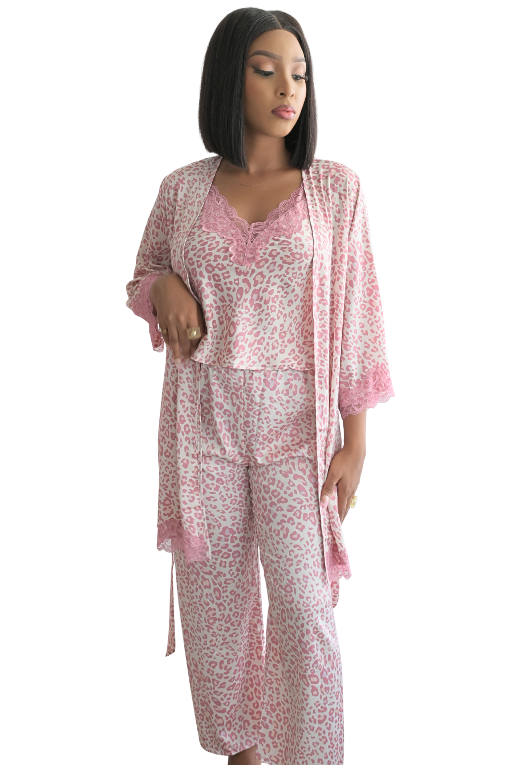 La Femme Satin Pajama Gift Set