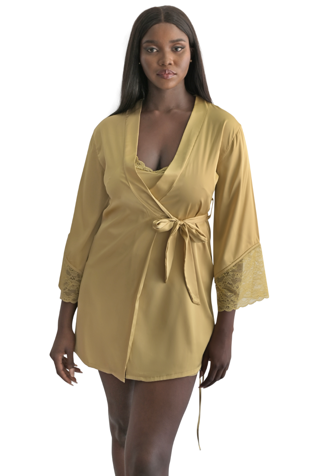 Ginger Satin Robe Gift Set